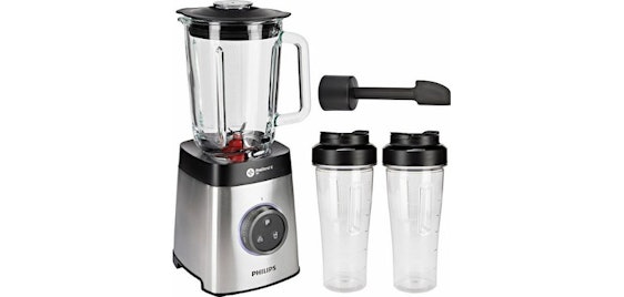 Philips HR 3655/00 ab 112€ – Standmixer mit 1400 Watt, 1,8 Liter Glasbehälter & 2 Trinkbecher