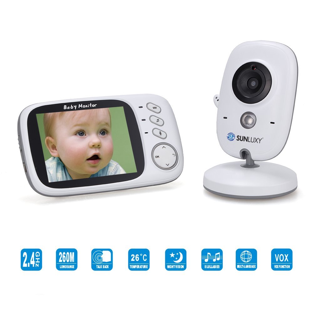 Babyphone SUNLUXY 3,2 Zoll für 47,99 EUR inkl. Versand