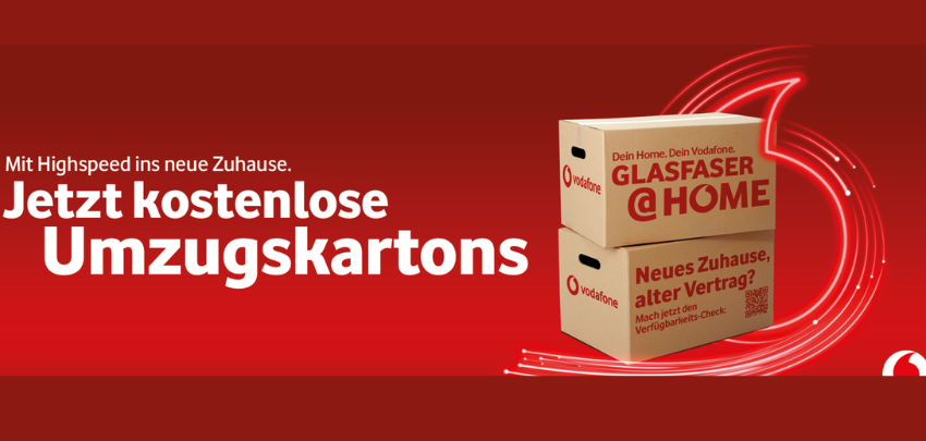 Gratis Aktion! 📦 6 Umzugskartons kostenlos frei Haus bei Vodafone