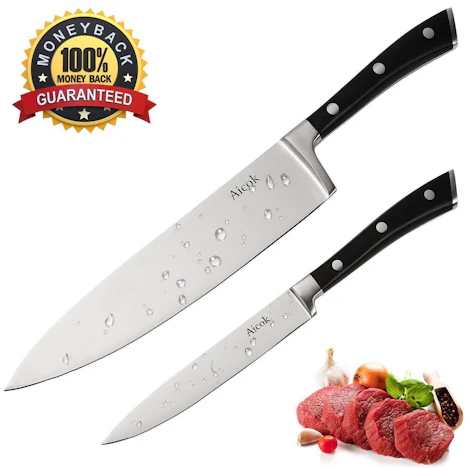 Kochmesser Küchenmesser 20cm + 12cm für 6,97€