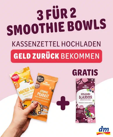 🔥 3 für 2: Oatsome Smoothie Bowls bei dm – effektiv bis zu 1,95 € sparen