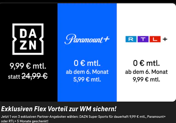 Telekom Magenta Moments: DAZN nur 9,99€/Monat (nur mit Magenta TV)