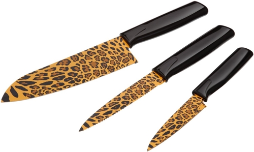 KUHN RIKON 23536 Messer Colori Safari Küchenmesser-Set Leopard für 17,22 EUR