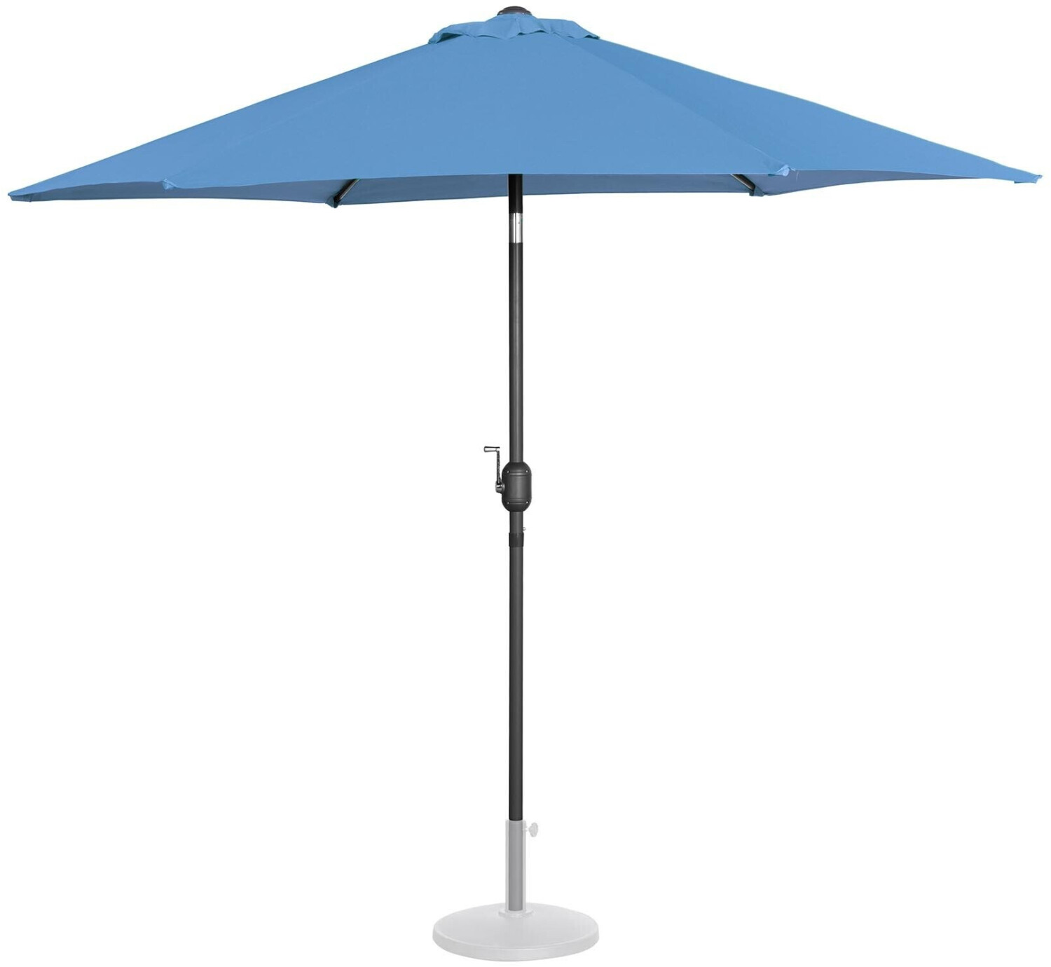 Uniprodo Gartenschirm sechseckig 270cm blau (UNI_UMBRELLA_R270BL) mit 4,00€ Rabatt