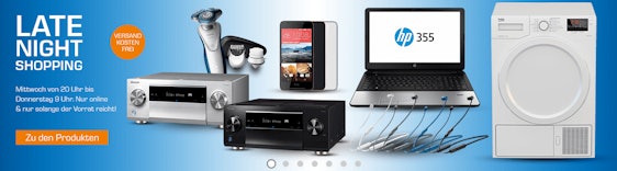 Saturn Late Night Shopping in der Übersicht - z.B. Philips S7520/50 für 129€