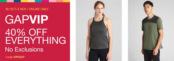 40% Rabatt auf alles beim GAP VIP Sale