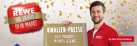 REWE Geburtstag - 19,27€ Rabatt für Lieferservice ab 70€ MBW