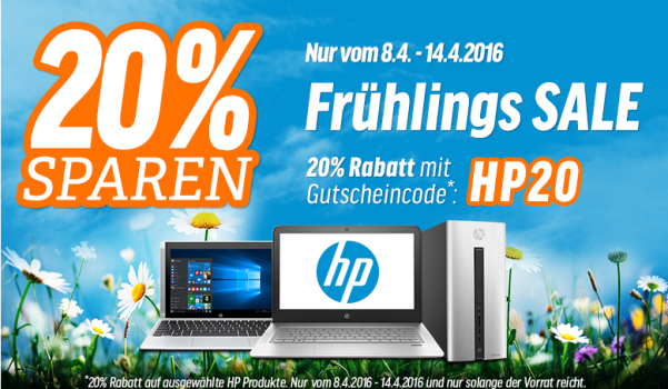 20% Rabatt auf ausgewählte HP Desktops und Laptops bei Notebooksbilliger - z.B. HP Spectre x360 für 879€