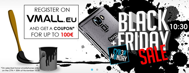 Honor Smartphone Sale am Black Friday bei vMall - z. B. Honor 7 für 300€