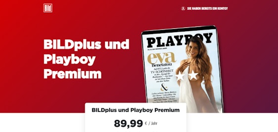 Hottentotten 🔥 BILDplus & Playboy Premium für 90€ - Jahresabo für beide Zeitungen, muss nicht gekündigt werden