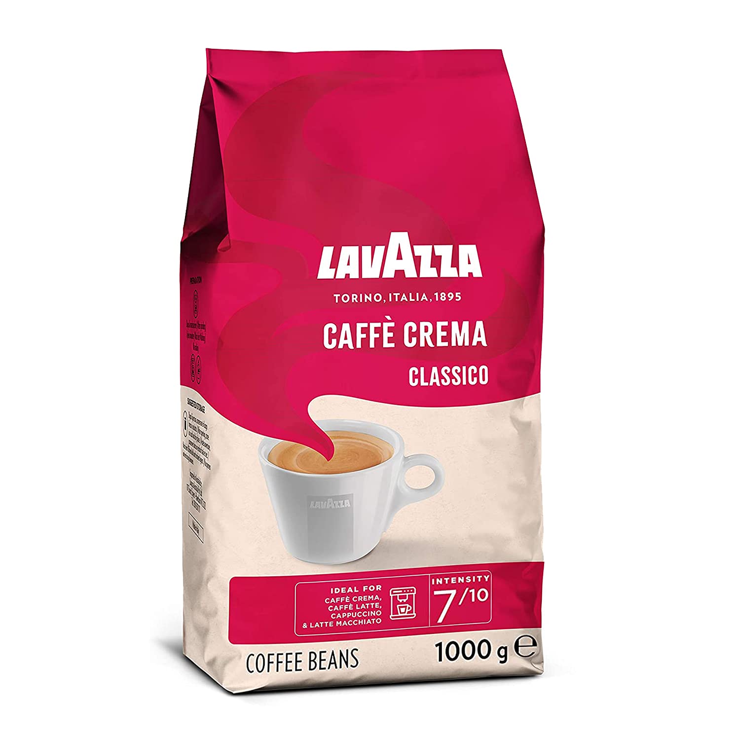 1kg Lavazza Cafe Crema Classico für 11€ – Kaffeebohnen-Mischung aus Arabica und Robusta, Mittlere Röstung​ (Prime)