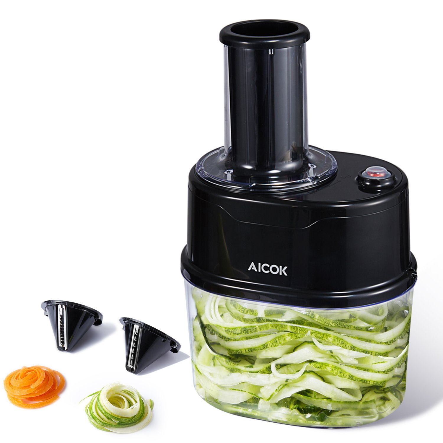 Aicok 1.7L Elektrischer Spiralschneider 2 Auswechselbare Klingen aus Edelstahl für 22.81€