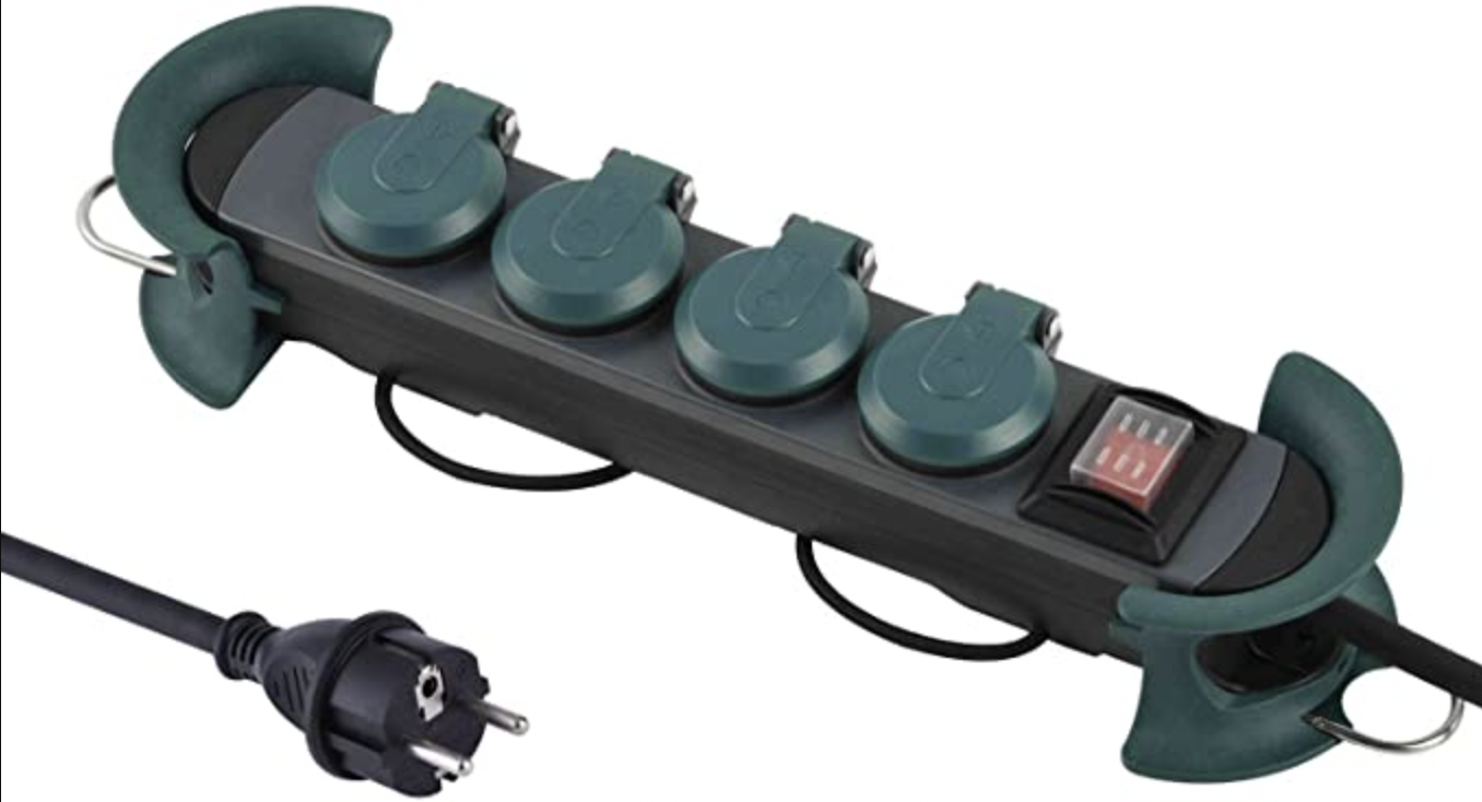 Electraline 62085 für 21€ - Professionelle Steckdosenleiste, IP44-Stecker, Outdoor (Prime)