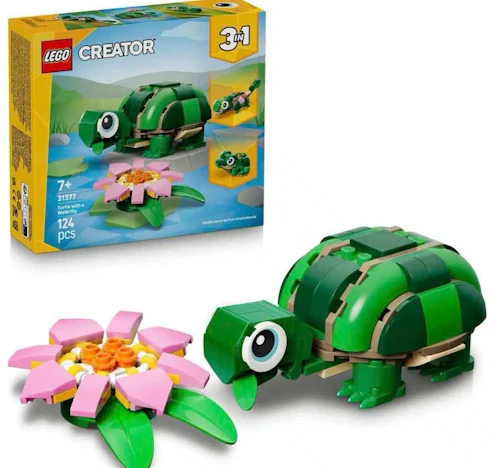 LEGO CREATOR SCHILDKRÖTE KREATIVES 3-IN-1-SPIELSET für 6,79€(statt 9,99€)