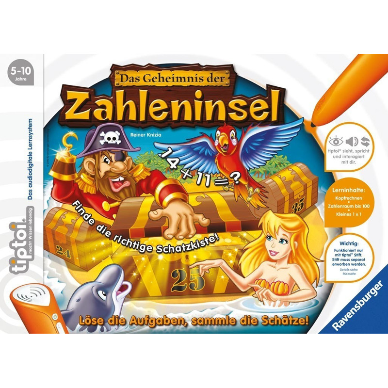 Ravensburger tiptoi - Das Geheimnis der Zahleninsel (05123) im Angebot: Nur 14,88€ statt 22,88€