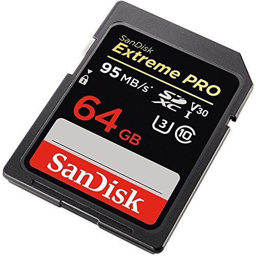 SanDisk Extreme PRO 64 GB SDXC Speicherkarte bis zu 95 MB/Sek für 23,99 EUR