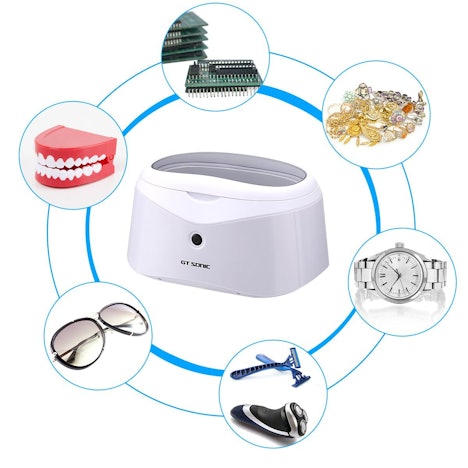 Ultraschallreiniger Reinigungsgerät mit Uhrenhalter und Reinigungskorb