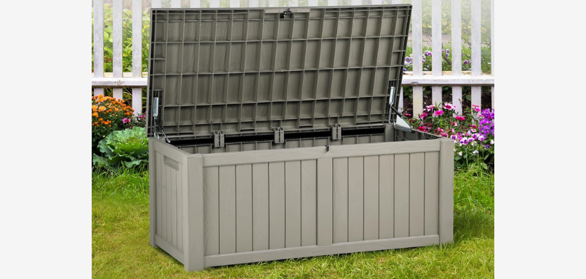 Yitahome Gartenbox für 75€ - wasserdicht, abschließbar, 450L Fassungsvermögen