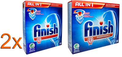104 Stück Finish Powerball Tabs All in 1 für 15,99€