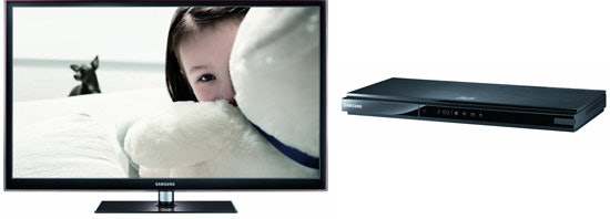 Samsung PS51D550 + Samsung BD-5500 für 784€ - 51" Full HD 3D-Plasma und 3D Blu-Ray-Player