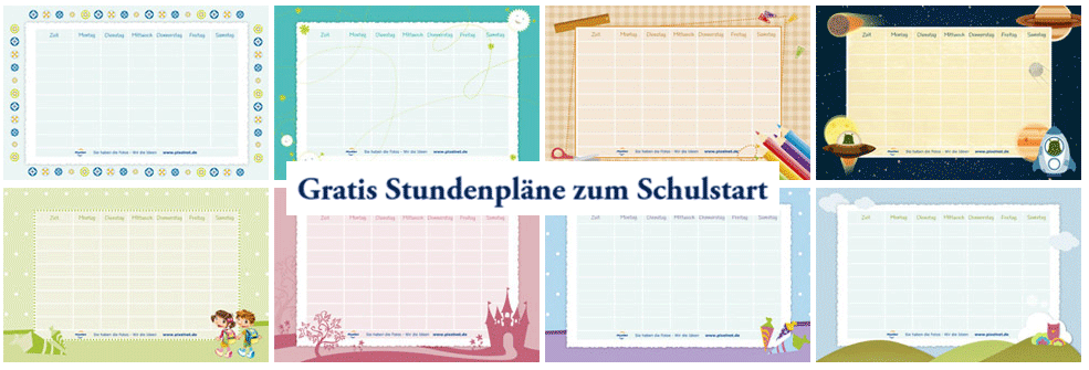 6 kostenlose Stundenpläne bestellen - eine Übersicht
