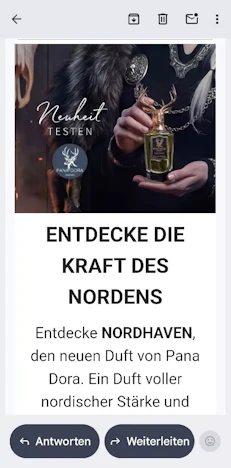 Gratisprobe Parfümprobe von Pana Dora- Nordhaven von YBPN