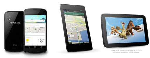 Kurzinfo: Google Nexus 4, 7 und 10 wieder im Google Play Store verfügbar