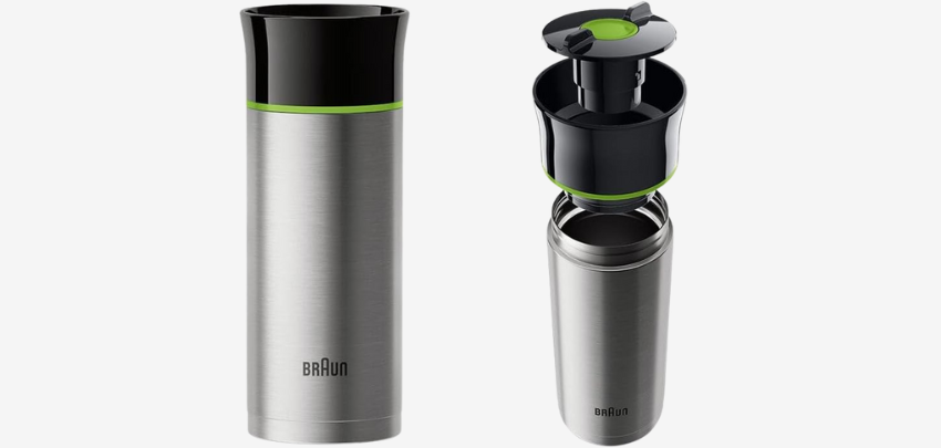 Nur noch 3 Stück verfügbar! Braun BRSC001 für 15€ – auslaufsicherer Thermobecher, 300ml