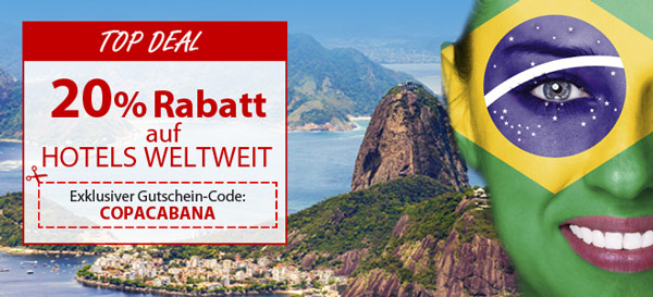 20% Rabatt auf Hotels weltweit bei ebookers *UPDATE2*