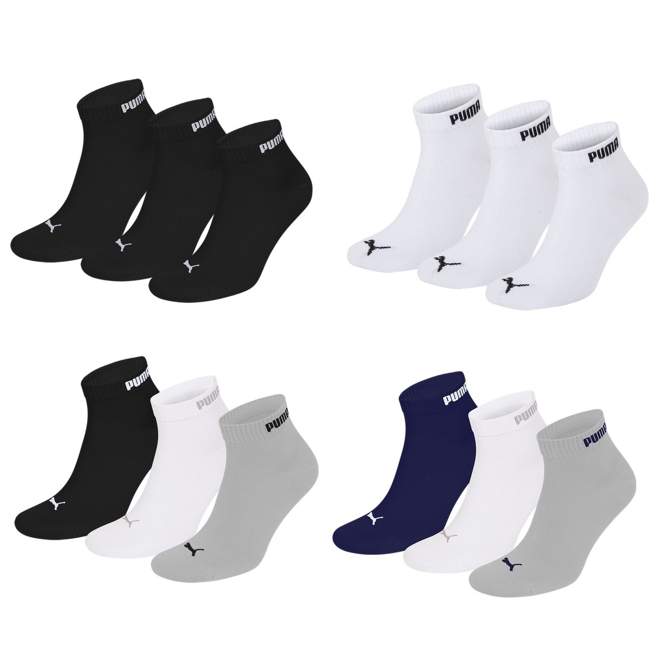 15 Paar Quartersocken von Puma für 26€