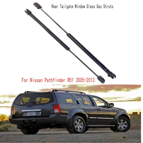 1 Paar Carbon Steel Ersatz für 2005-2013 Nissan Pathfinder R51 hinten Heckklappenscheibe Gas Struts