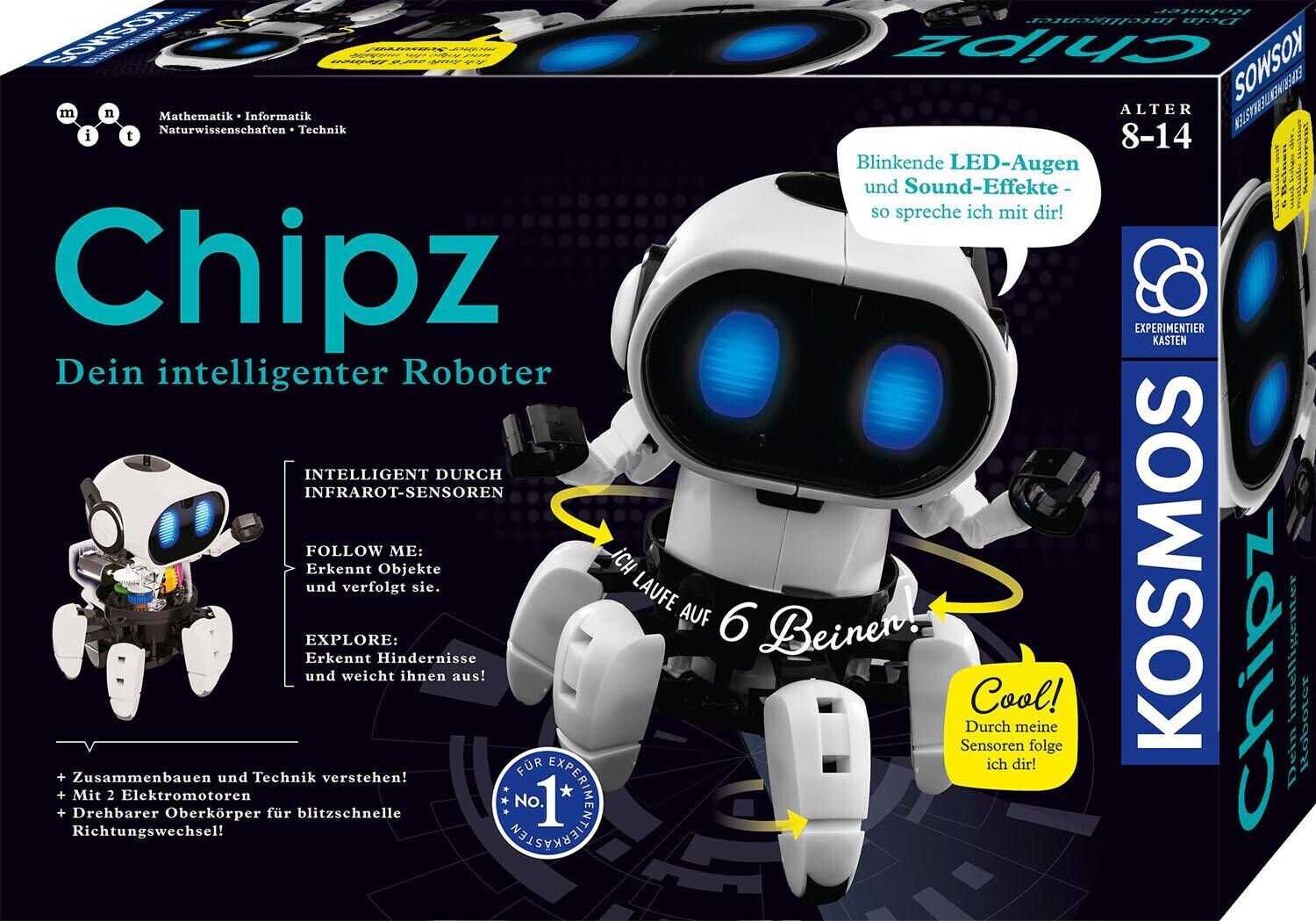 Kosmos Chipz: Dein intelligenter Roboter für 20€ - Bausatz für Roboter Spielzeug