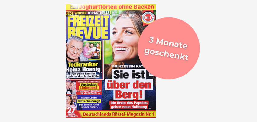 Freizeit Revue 3 Monate gratis lesen - bis zu 13 Ausgaben