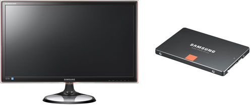 Die Blitzangebote von heute - Samsung SyncMaster S27A550H und Samsung 840 Series 500GB Basic