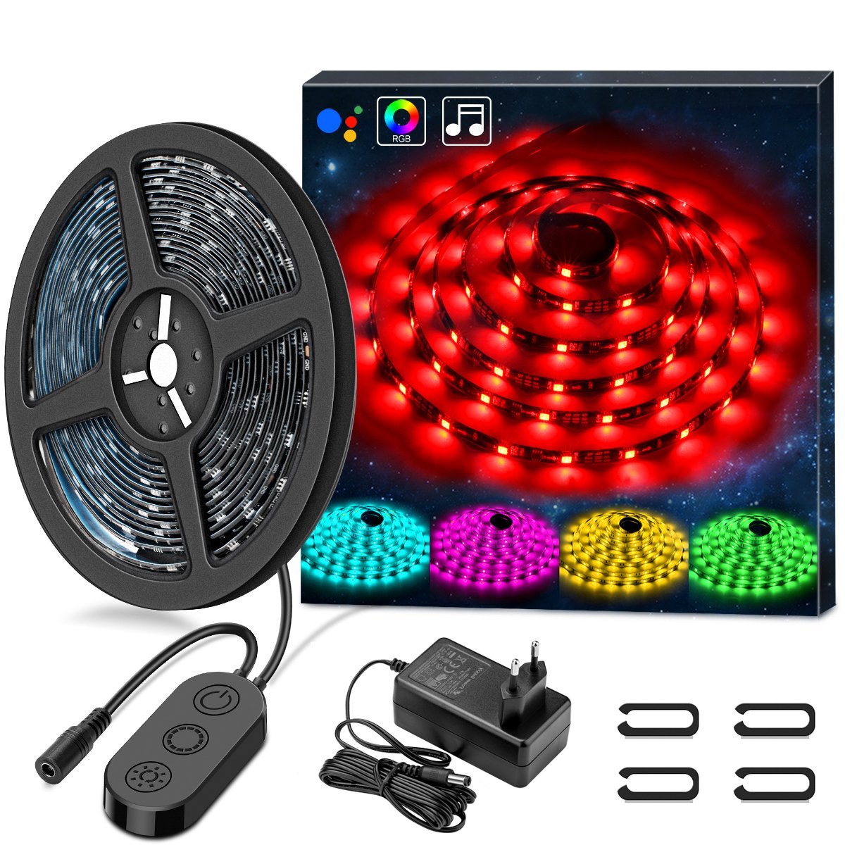  5M 5050 RGB Multicolor SMD LED Streifen wasserdicht
