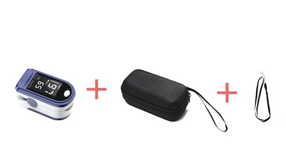 Tragbares Fingerspitzenoximeter L-ED-Display Blutsauerstoff-Pulsfrequenzmesser