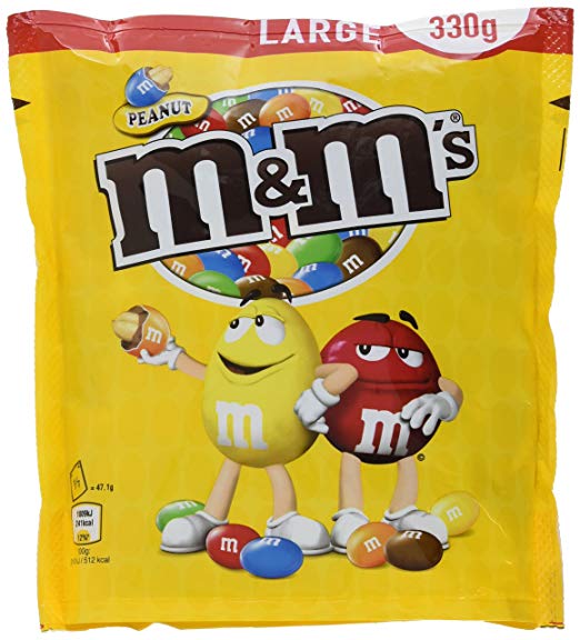 [Amazon Prime] M&amp;Ms Peanut - Schokolierte Erdnüsse 5er Pack (5 x 330g)