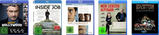 2 Blu-rays für 15€ oder 2 FSK-Blu-rays ohne Versandkosten - z.B. Inside Hollywood, Inside Job, Mr. Nobody uvm.