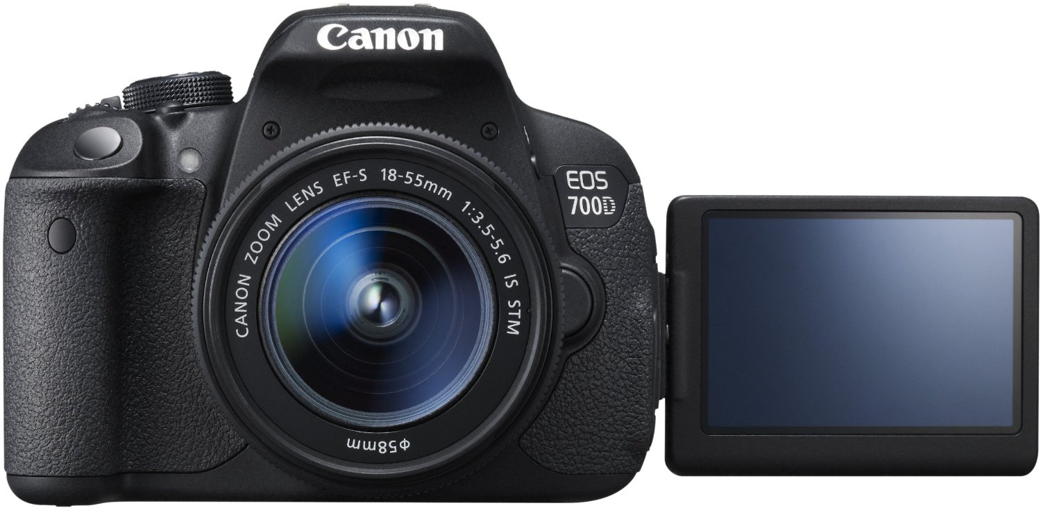 Canon EOS 700D im Set für 555€ - DSLR Kamera mit 18-55mm, 70-300mm Objektiv, Tasche und 32GB SDKarte