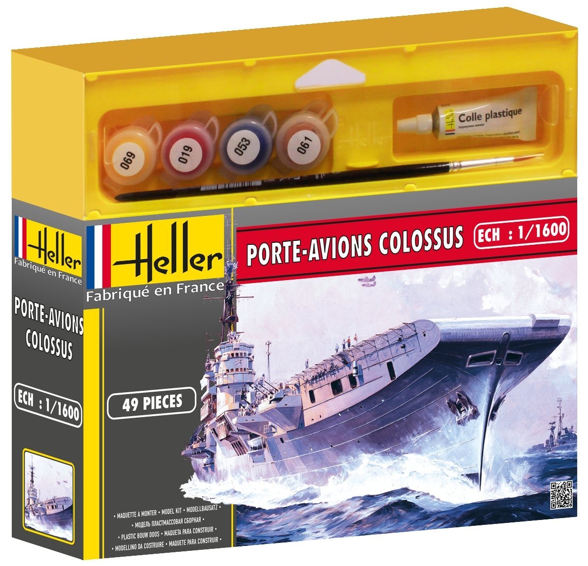 Modellbau-Schiff Heller 49076 Porte-Avions Colossus für 3,75 EUR [Plus Produkt]