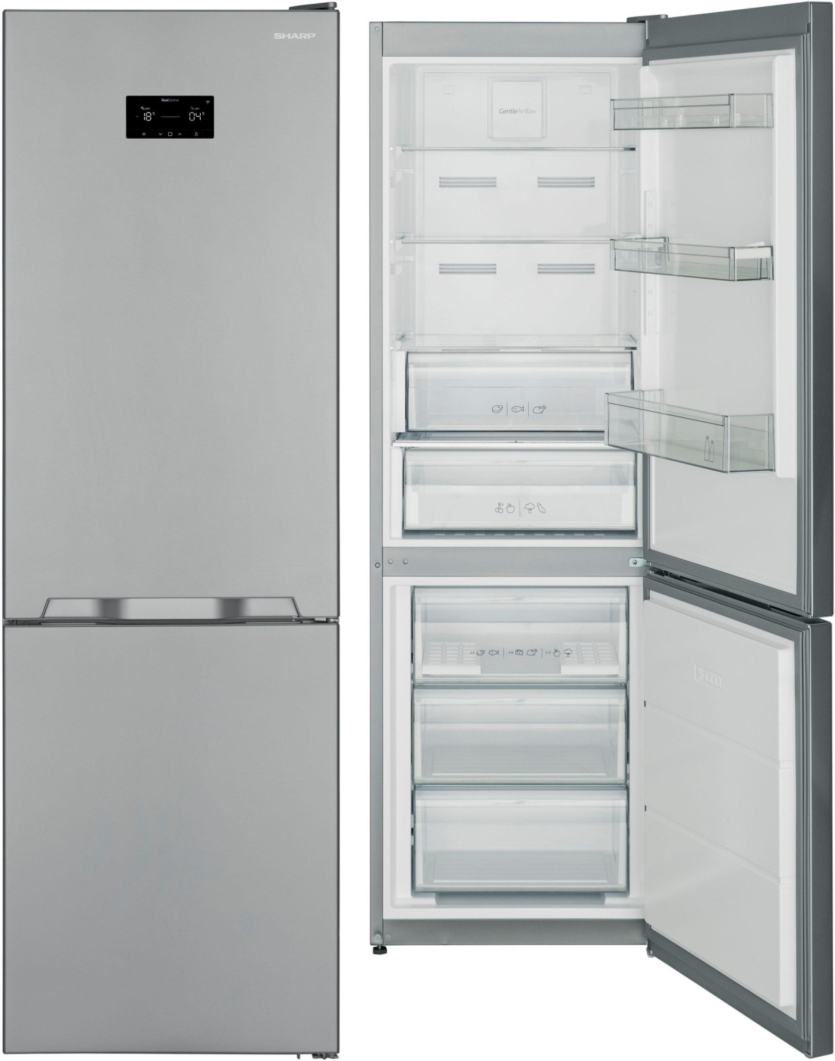 Sharp SJ-BA10IHXI3-EU für 489€ – Kühl-Gefrierkombination mit NoFrost Abtausystem, A+++