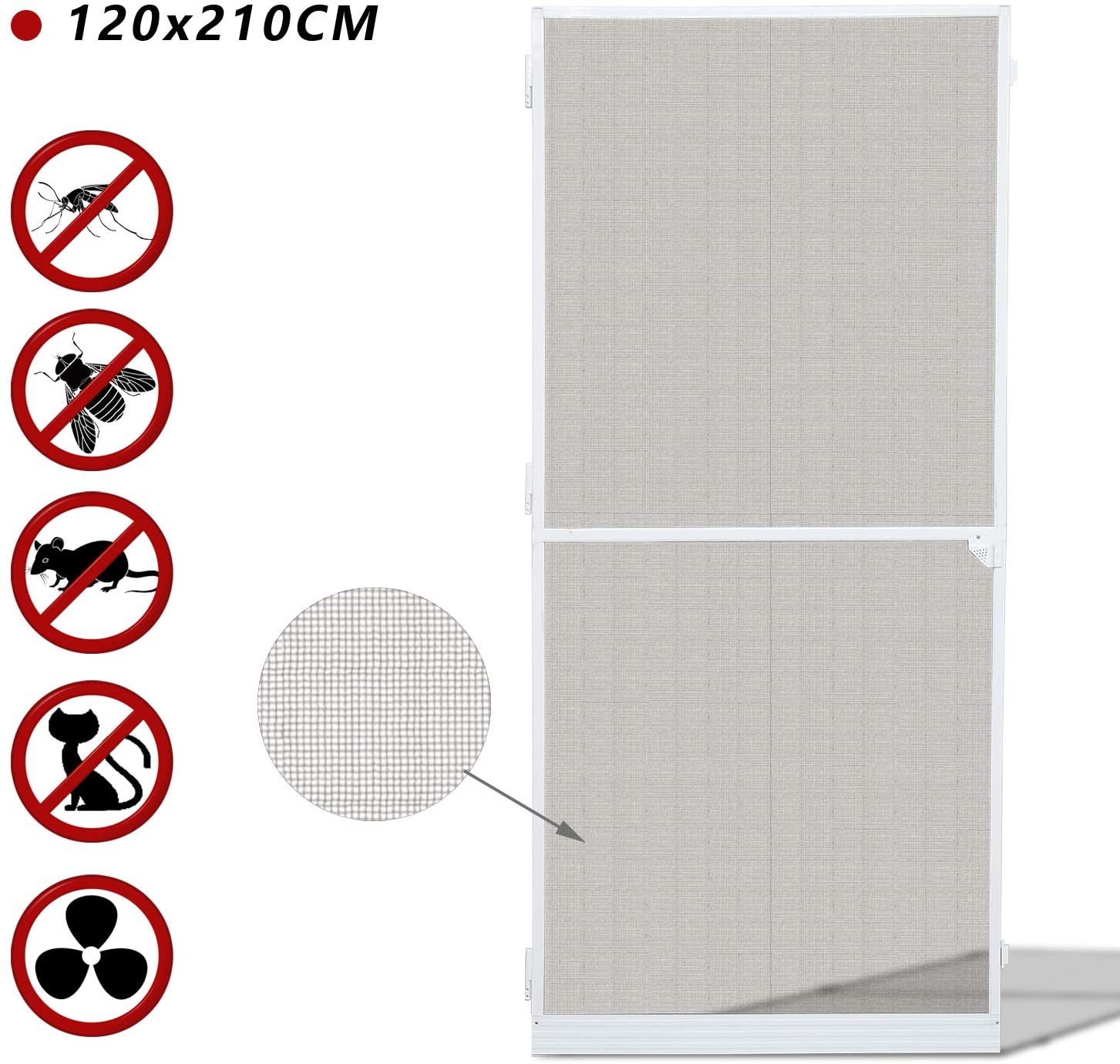 BMOT balkontür Alurahmen Mückenschutz Gaze fenster &amp; tür