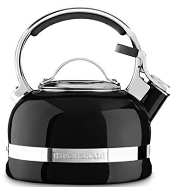 KitchenAid KTEN20SBOB Flötenkessel, Edelstahl, 18,5 x 18,5 x 17 cm, schwarz