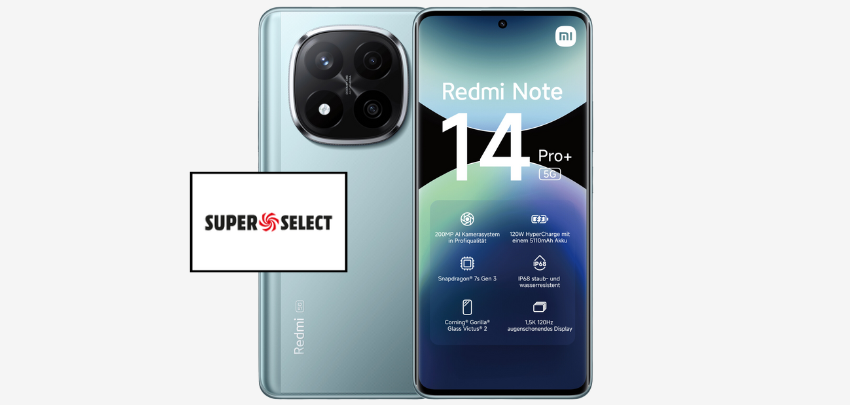 30€ Wechselbonus 🌞 Xiaomi Redmi Note 14 Pro+ für einmalig 29€ im 25 GB o2 Tarif für 14,99€/Monat
