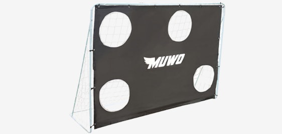 Muwo Fußballtor mit Torwand für 44€ - 217 x 153 cm, vier Zielbereiche