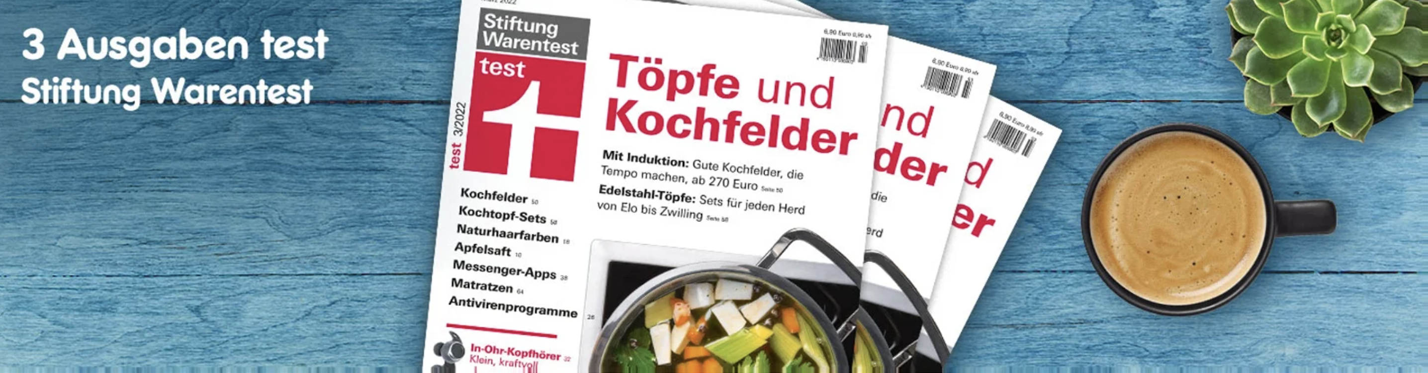 🤩 3 Ausgaben Stiftung Warentest bei Netto kostenlos lesen - Keine Versandkosten, 3 Hefte 