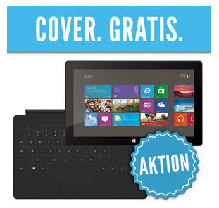 Microsoft Surface RT 32GB + TouchCover für 449€