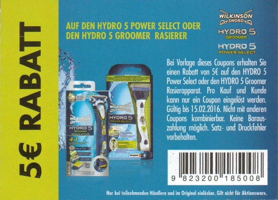 Top 10 Drogerie-Schnäppchen der KW 49 – z. B. Wilkinson Sword Hydro 5 Geschenkset für 0,89€