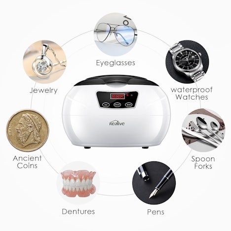 600ML ultraschallreinigungsgerät für Schmuck Zahnersatz Werkzeuge Nur 13,99€