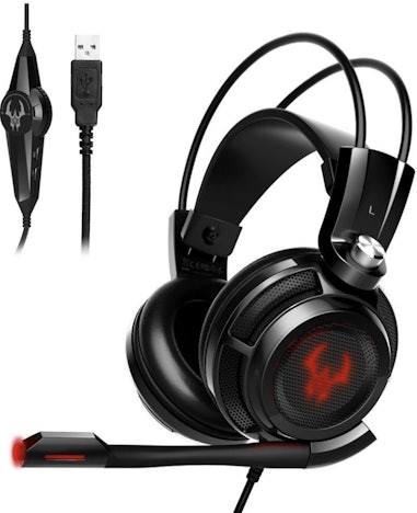 EasyAcc G1 Virtual 7.1 Surround-Sound Gaming Headset mit Vibrationsfunktion